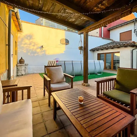 Casa El Arrabal, Casa Con Chimenea, Piscina Y Patio